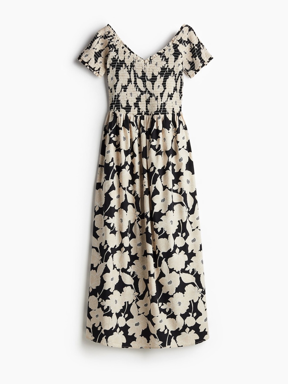 H&M Smocked Off-the-shoulder Dress